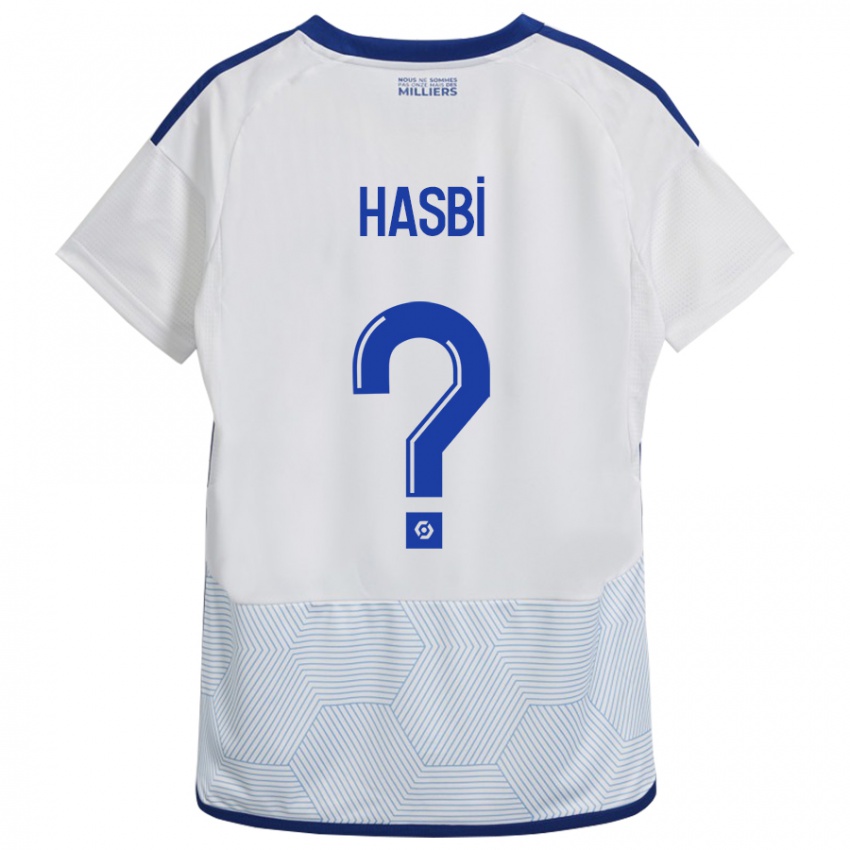 Lapset Walid Hasbi #0 Valkoinen Vieraspaita 2023/24 Lyhythihainen Paita T-Paita