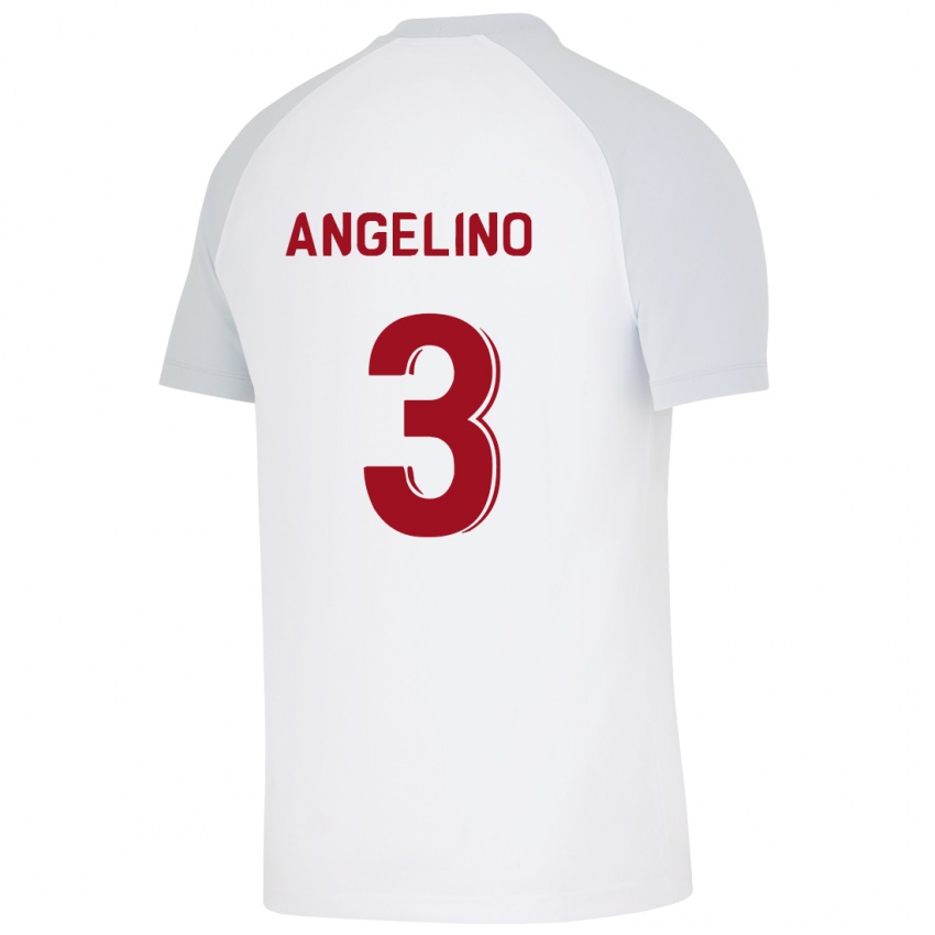 Lapset Angelino #3 Valkoinen Vieraspaita 2023/24 Lyhythihainen Paita T-Paita