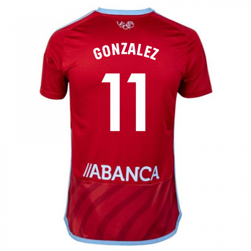 Lapset Alfon González #11 Punainen Vieraspaita 2023/24 Lyhythihainen Paita T-Paita