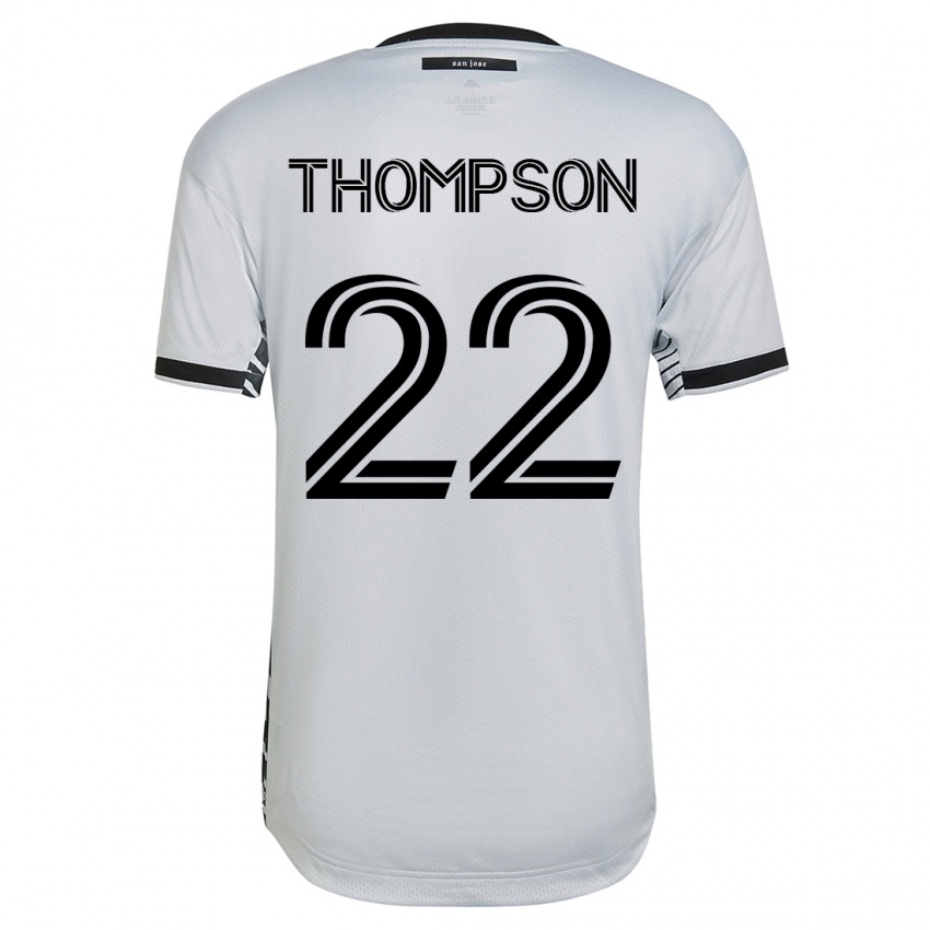 Miesten Tommy Thompson #22 Valkoinen Vieraspaita 2023/24 Lyhythihainen Paita T-Paita