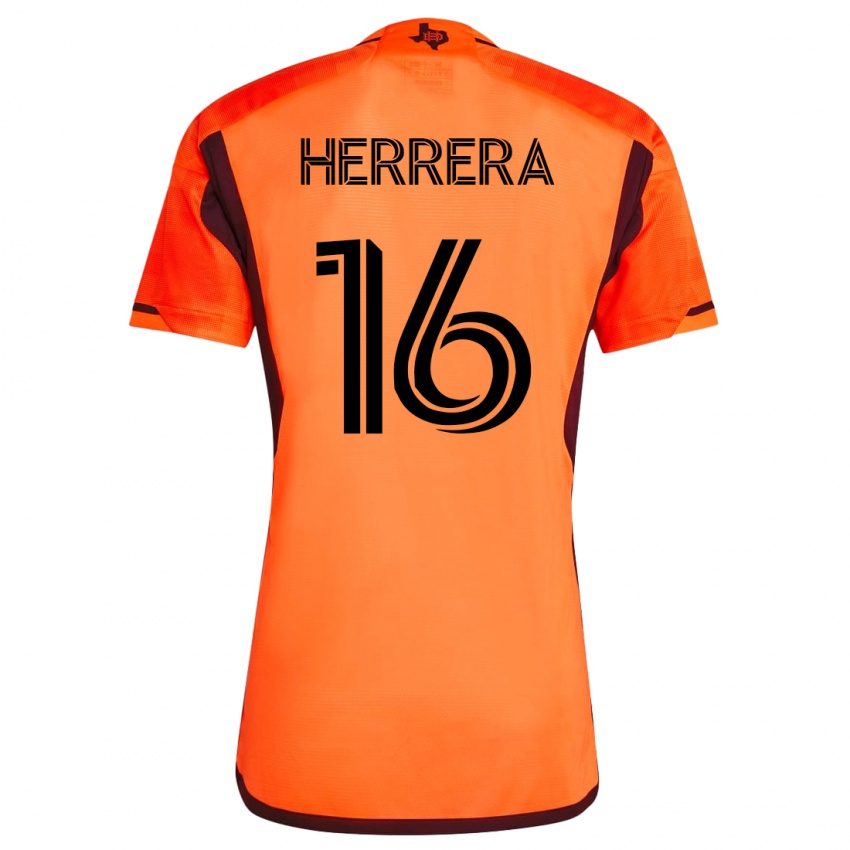Naisten Hector Herrera #16 Oranssi Kotipaita 2023/24 Lyhythihainen Paita T-Paita