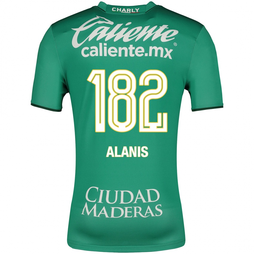Naisten Alejandro Alanís #182 Vihreä Kotipaita 2023/24 Lyhythihainen Paita T-Paita