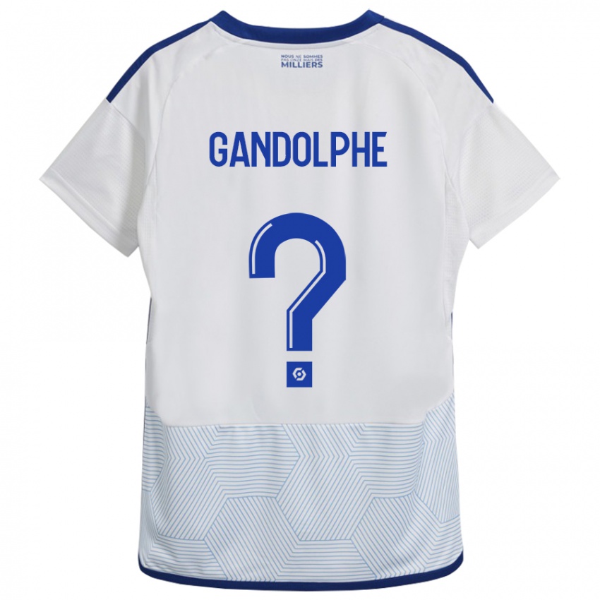 Naisten Adrien Gandolphe #0 Valkoinen Vieraspaita 2023/24 Lyhythihainen Paita T-Paita
