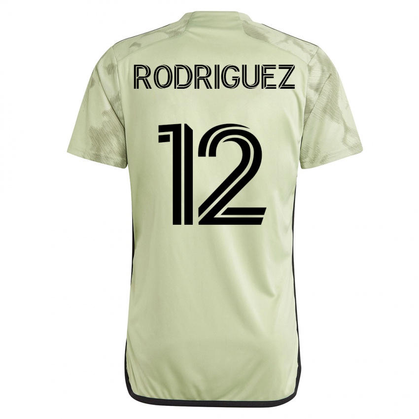 Naisten Jeremi Rodriguez #12 Vihreä Vieraspaita 2023/24 Lyhythihainen Paita T-Paita