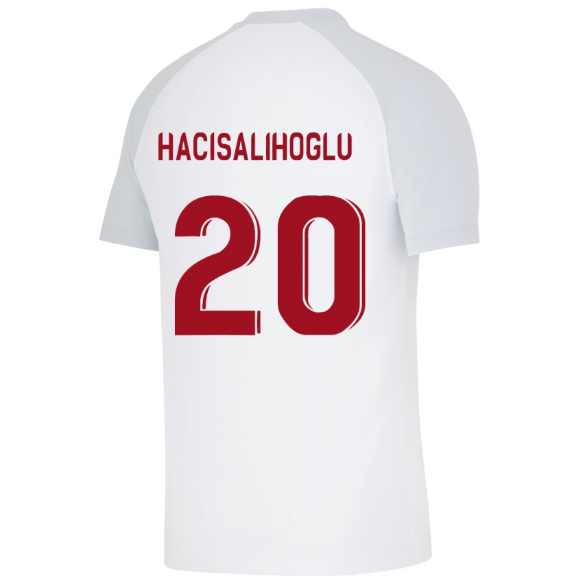 Naisten Arda Hacisalihoglu #20 Valkoinen Vieraspaita 2023/24 Lyhythihainen Paita T-Paita
