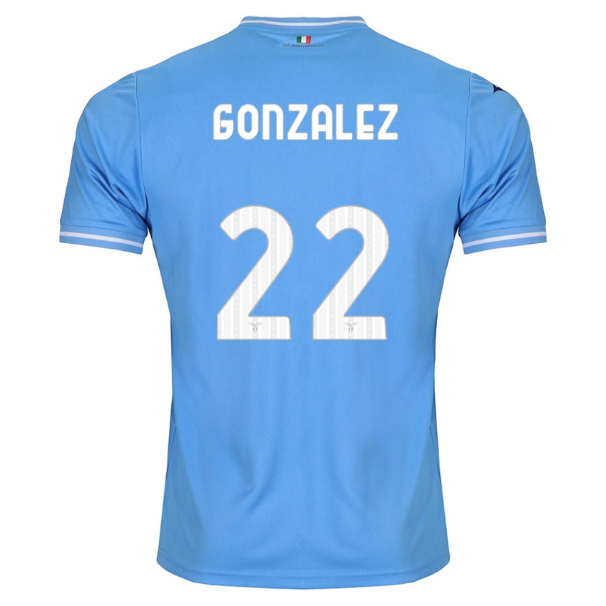 Lapset Diego González #22 Sininen Kotipaita 2023/24 Lyhythihainen Paita T-Paita