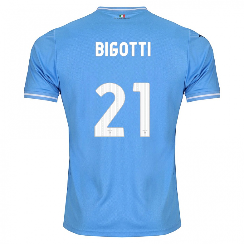Lapset Massimo Bigotti #21 Sininen Kotipaita 2023/24 Lyhythihainen Paita T-Paita