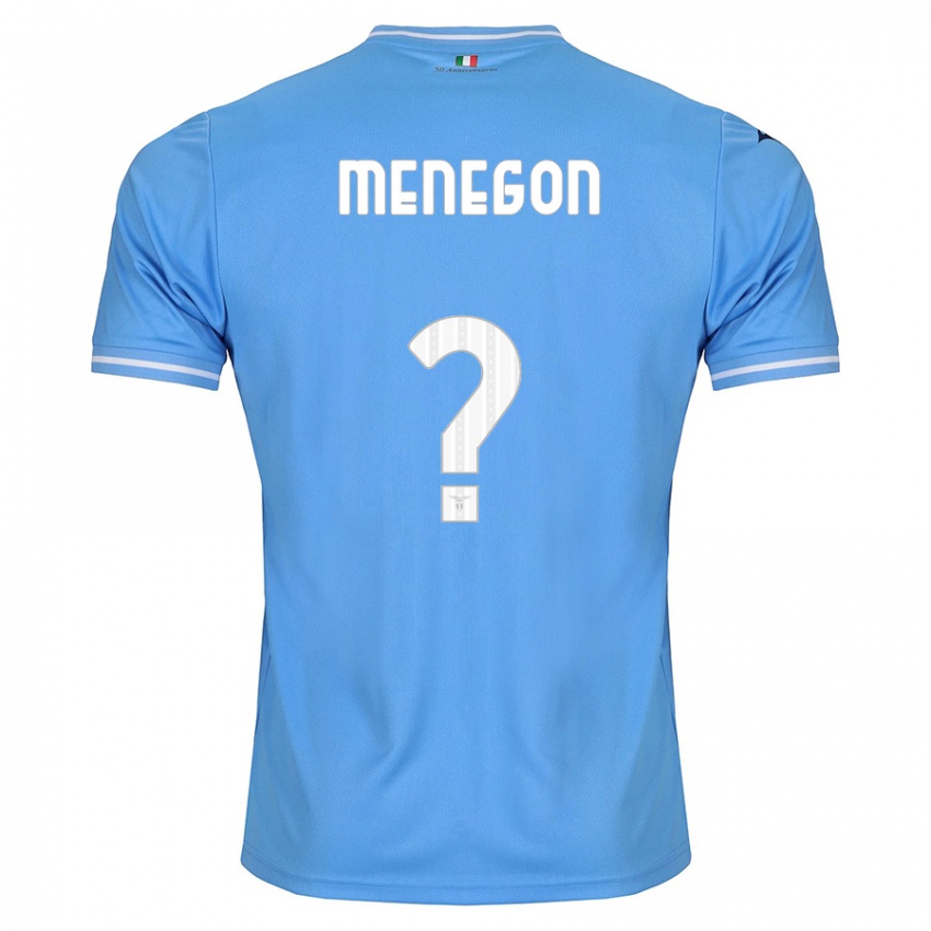 Lapset Riccardo Menegon #0 Sininen Kotipaita 2023/24 Lyhythihainen Paita T-Paita