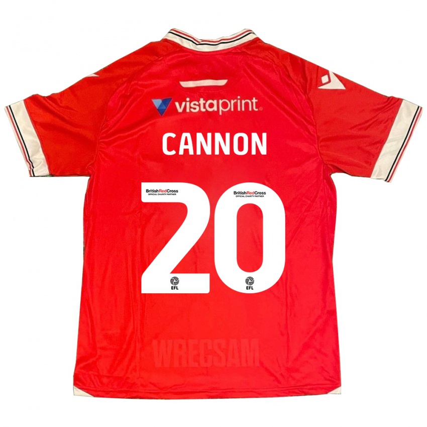 Lapset Andy Cannon #20 Punainen Kotipaita 2023/24 Lyhythihainen Paita T-Paita