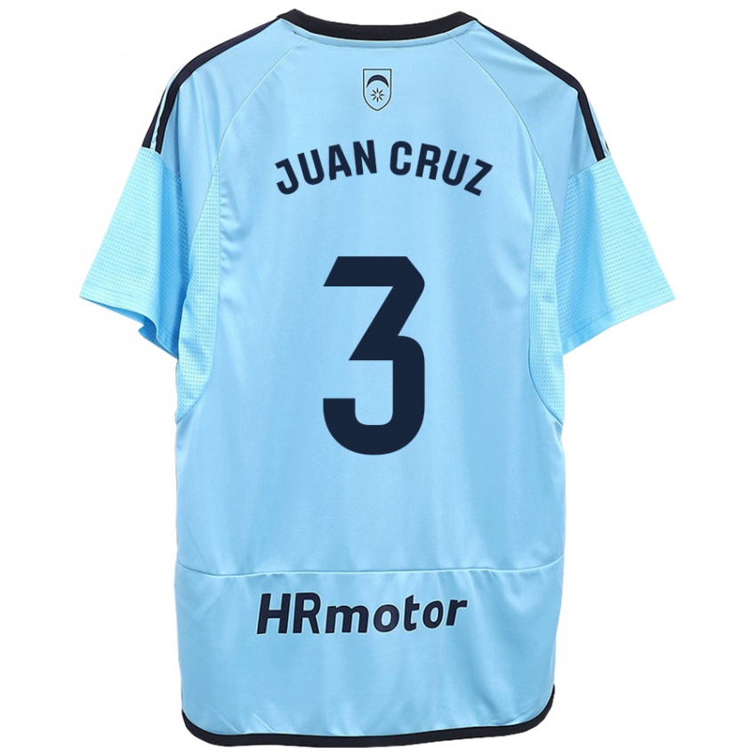 Lapset Juan Cruz #3 Sininen Vieraspaita 2023/24 Lyhythihainen Paita T-Paita