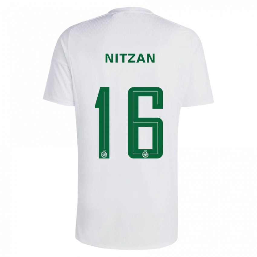 Lapset Itamar Nitzan #16 Vihreä Sininen Vieraspaita 2023/24 Lyhythihainen Paita T-Paita