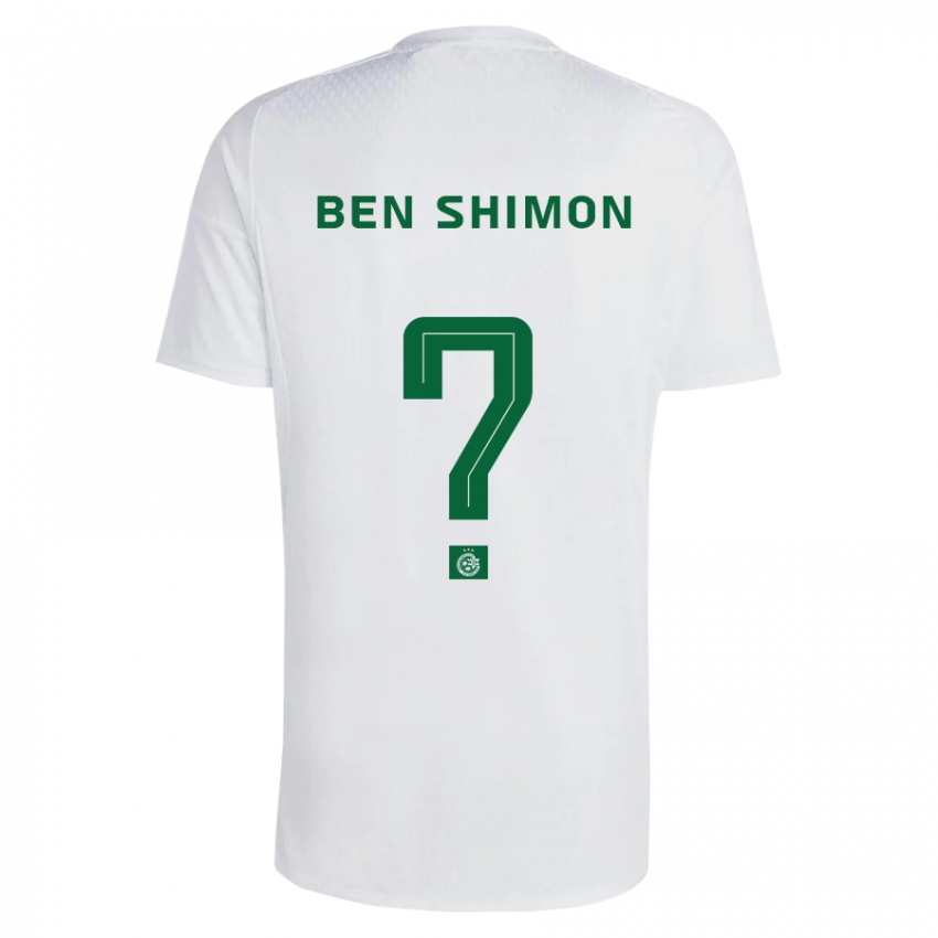 Lapset Elad Ben Shimon #0 Vihreä Sininen Vieraspaita 2023/24 Lyhythihainen Paita T-Paita
