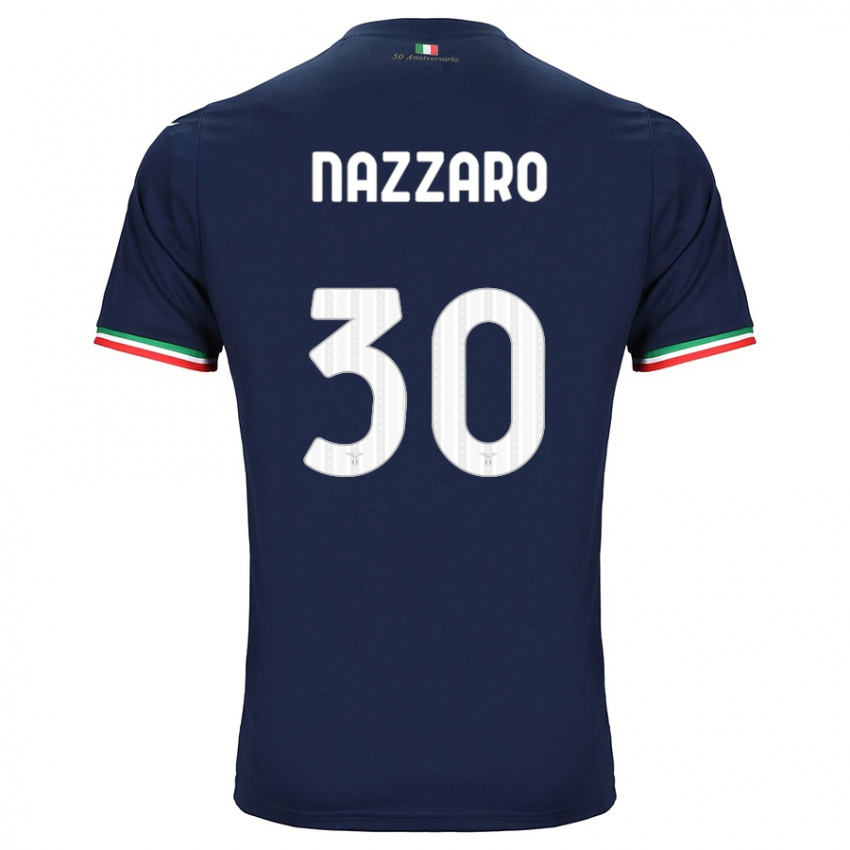 Lapset Marco Nazzaro #30 Laivasto Vieraspaita 2023/24 Lyhythihainen Paita T-Paita