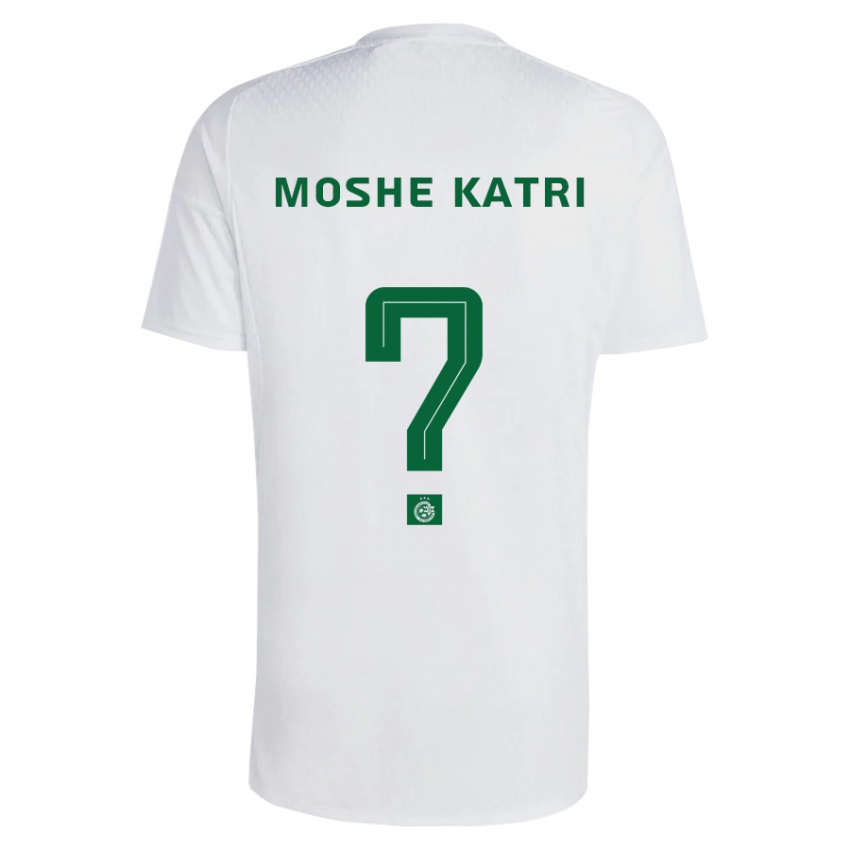 Miesten Roy Moshe Katri #0 Vihreä Sininen Vieraspaita 2023/24 Lyhythihainen Paita T-Paita