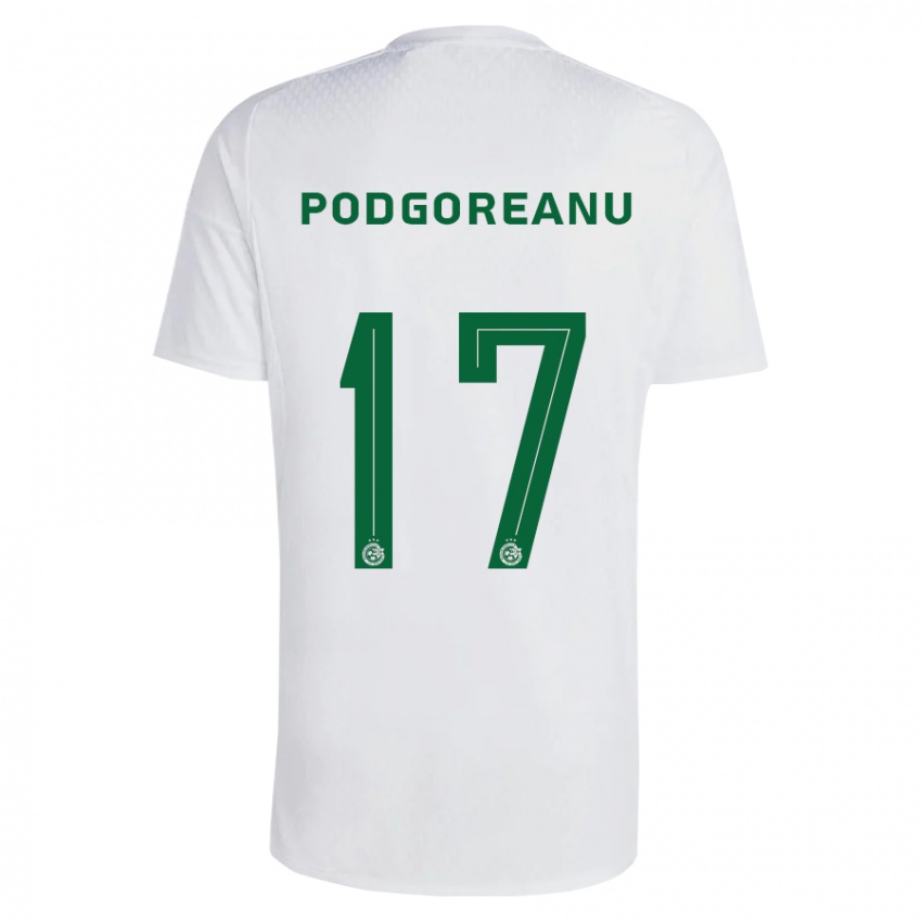Miesten Suf Podgoreanu #17 Vihreä Sininen Vieraspaita 2023/24 Lyhythihainen Paita T-Paita