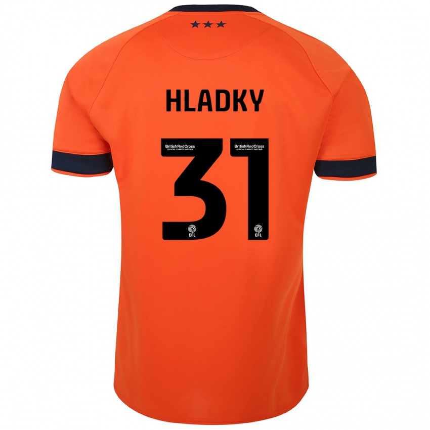 Miesten Vaclav Hladky #31 Oranssi Vieraspaita 2023/24 Lyhythihainen Paita T-Paita
