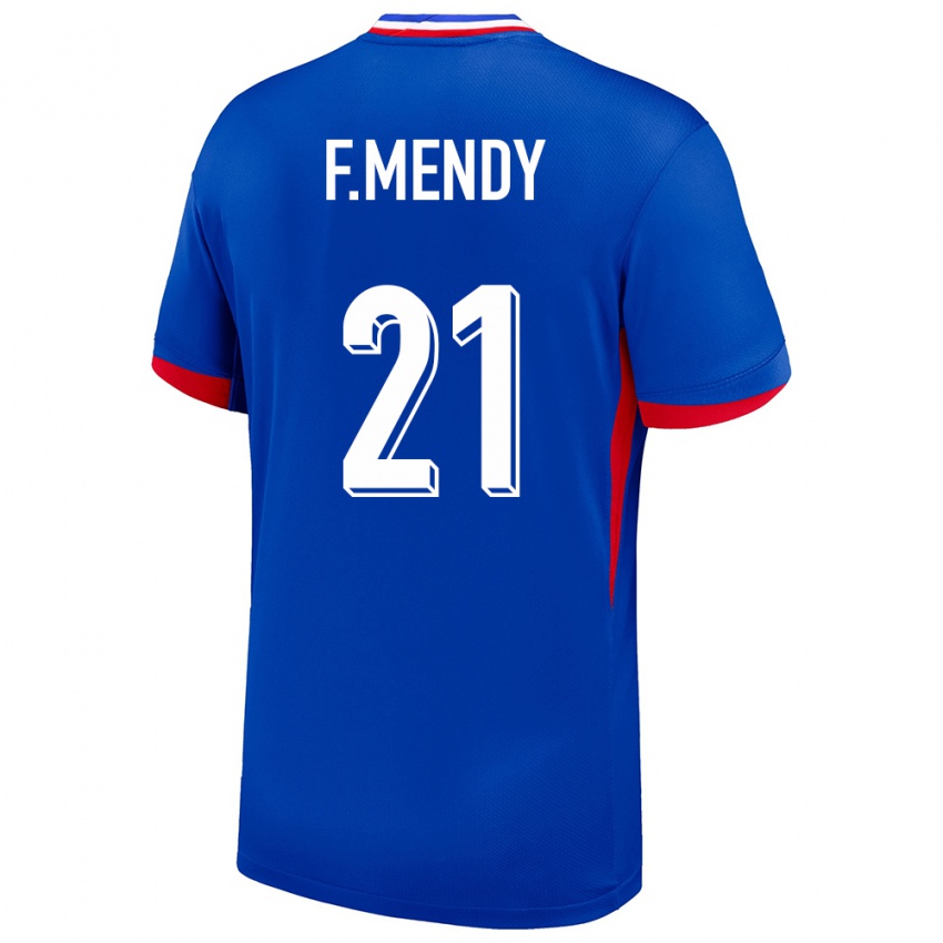 Lapset Ranska Ferland Mendy #21 Sininen Kotipaita 24-26 Lyhythihainen Paita T-Paita