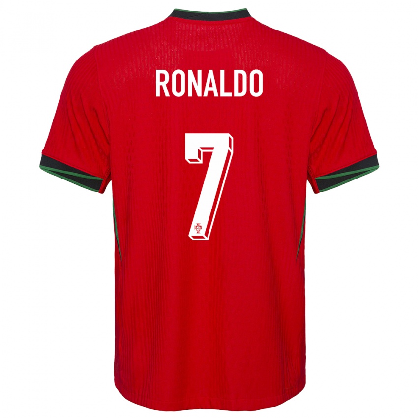 Lapset Portugali Cristiano Ronaldo #7 Punainen Kotipaita 24-26 Lyhythihainen Paita T-Paita