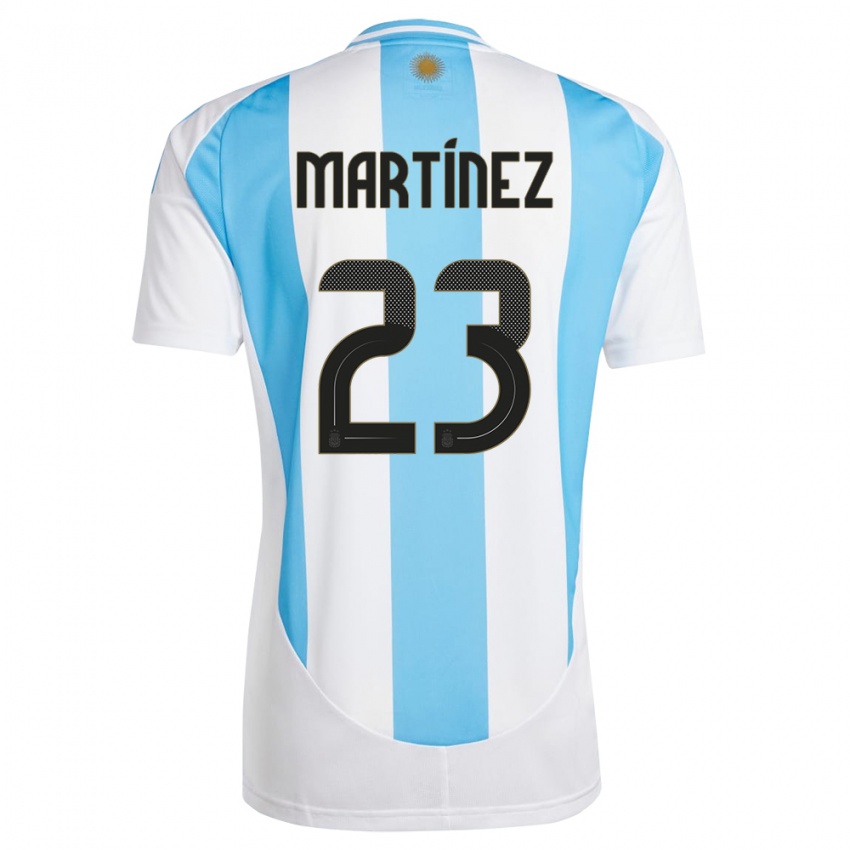 Lapset Argentiina Emiliano Martinez #23 Valkoinen Sininen Kotipaita 24-26 Lyhythihainen Paita T-Paita