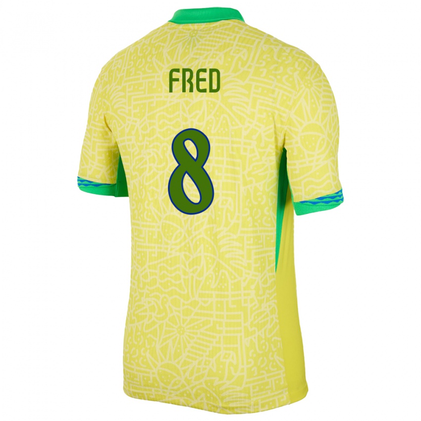 Lapset Brasilia Fred #8 Keltainen Kotipaita 24-26 Lyhythihainen Paita T-Paita
