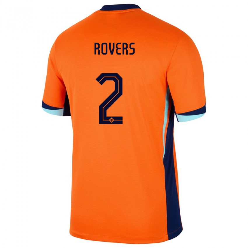 Lapset Alankomaat Bram Rovers #2 Oranssi Kotipaita 24-26 Lyhythihainen Paita T-Paita