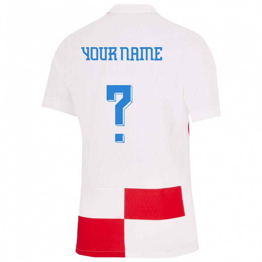 Lapset Kroatia Nimesi #0 Valkoinen Punainen Kotipaita 24-26 Lyhythihainen Paita T-Paita