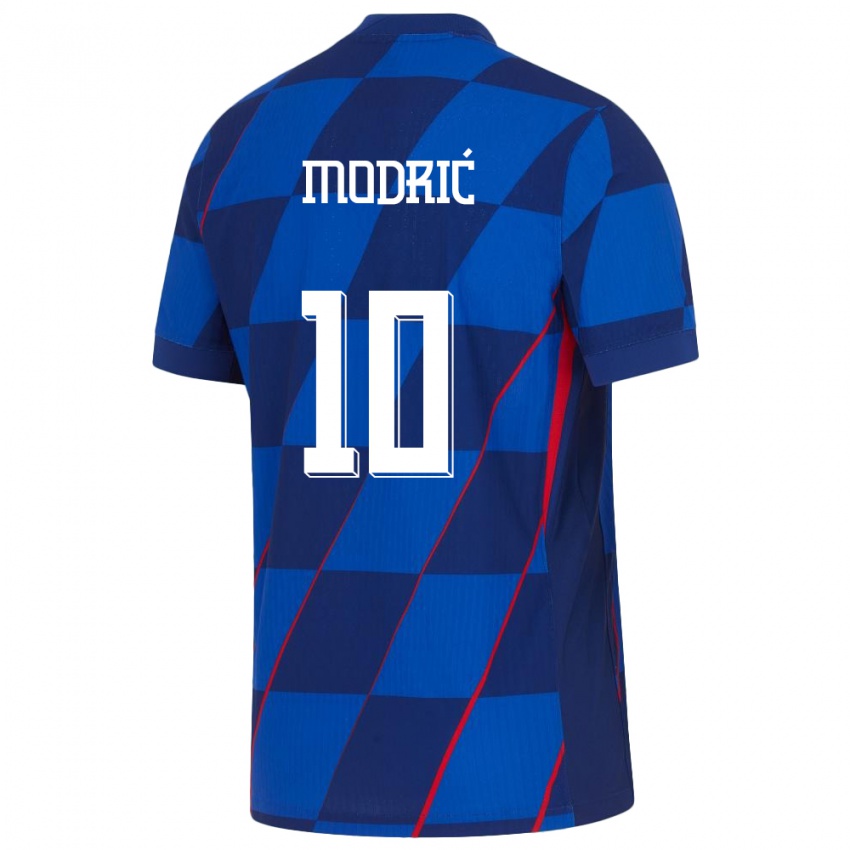 Lapset Kroatia Luka Modric #10 Sininen Vieraspaita 24-26 Lyhythihainen Paita T-Paita
