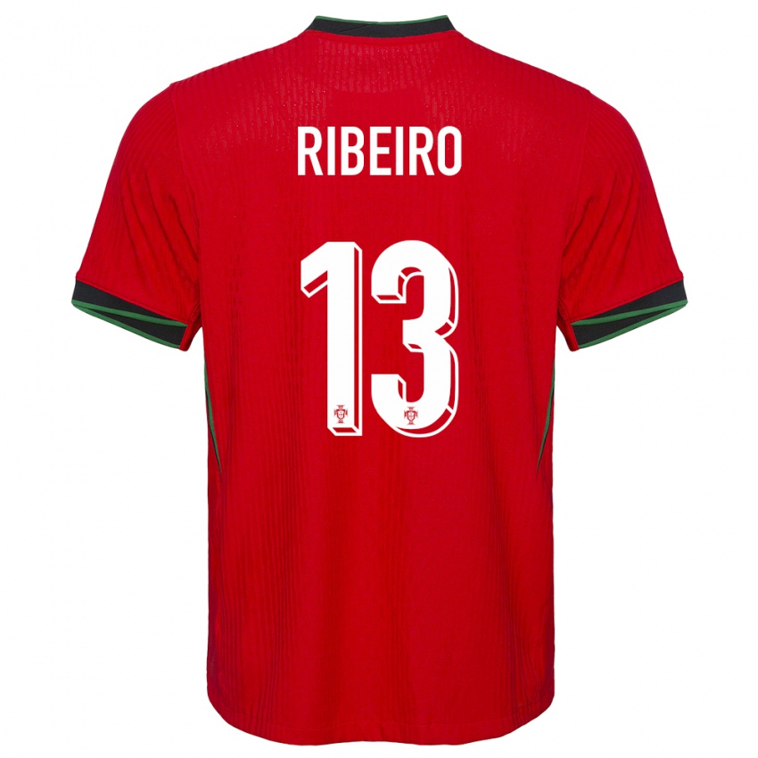 Miesten Portugali Antonio Ribeiro #13 Punainen Kotipaita 24-26 Lyhythihainen Paita T-Paita