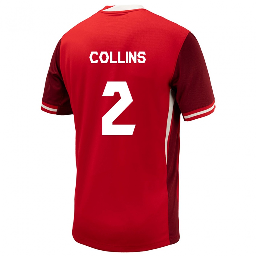 Miesten Kanada Sydney Collins #2 Punainen Kotipaita 24-26 Lyhythihainen Paita T-Paita
