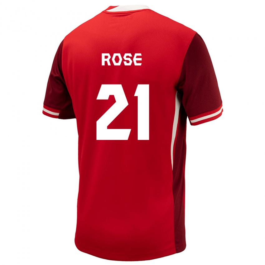 Miesten Kanada Jade Rose #21 Punainen Kotipaita 24-26 Lyhythihainen Paita T-Paita