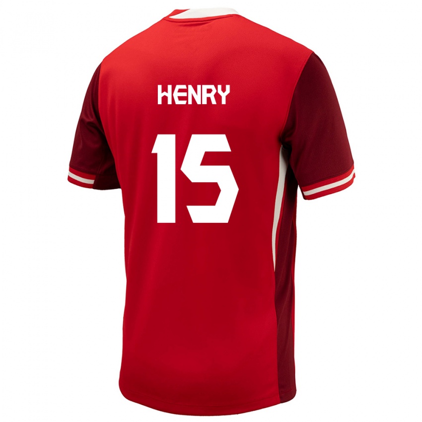 Miesten Kanada Doneil Henry #15 Punainen Kotipaita 24-26 Lyhythihainen Paita T-Paita