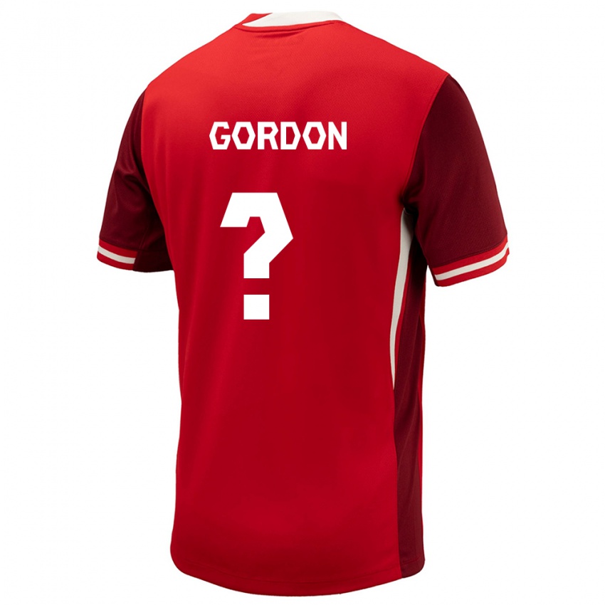 Miesten Kanada Joshua Gordon #0 Punainen Kotipaita 24-26 Lyhythihainen Paita T-Paita