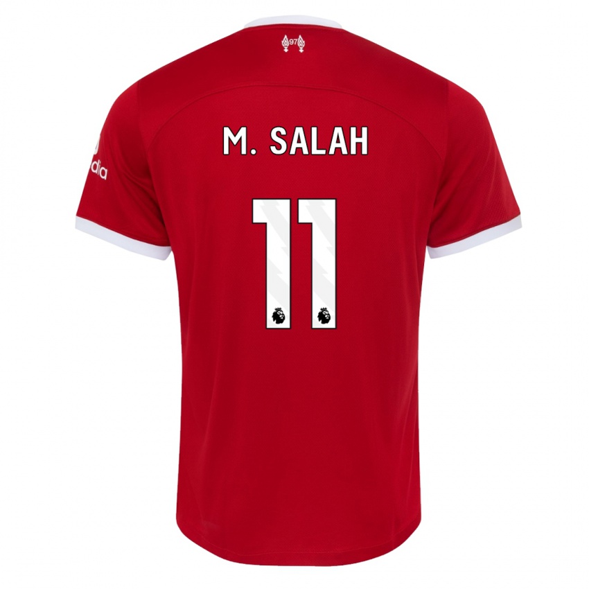 Lapset Mohamed Salah #11 Punainen Kotipaita 2023/24 Lyhythihainen Paita T-Paita