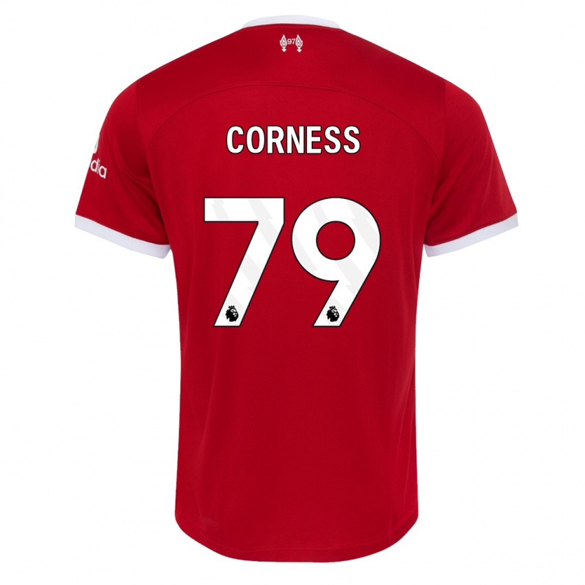 Lapset Dominic Corness #79 Punainen Kotipaita 2023/24 Lyhythihainen Paita T-Paita