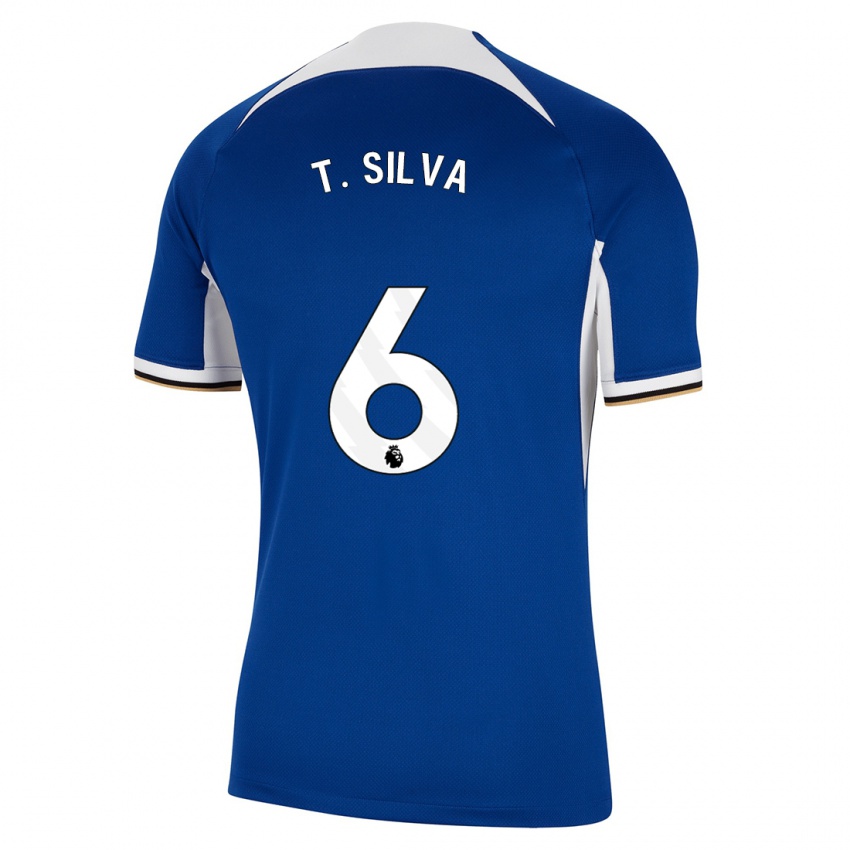 Lapset Thiago Silva #6 Sininen Kotipaita 2023/24 Lyhythihainen Paita T-Paita