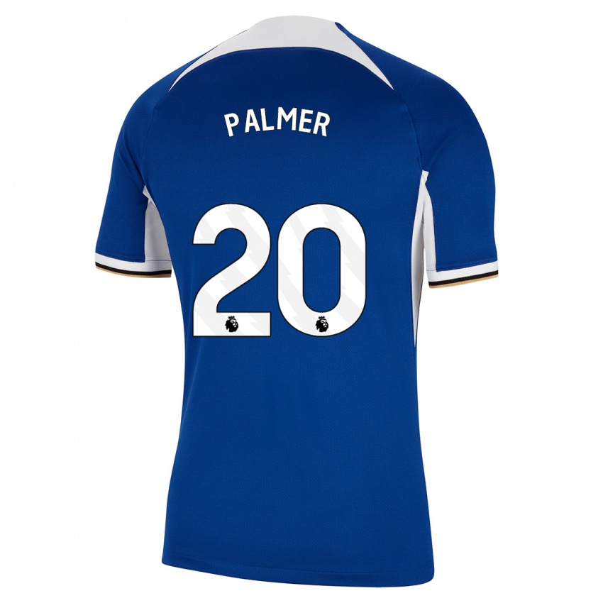 Lapset Cole Palmer #20 Sininen Kotipaita 2023/24 Lyhythihainen Paita T-Paita