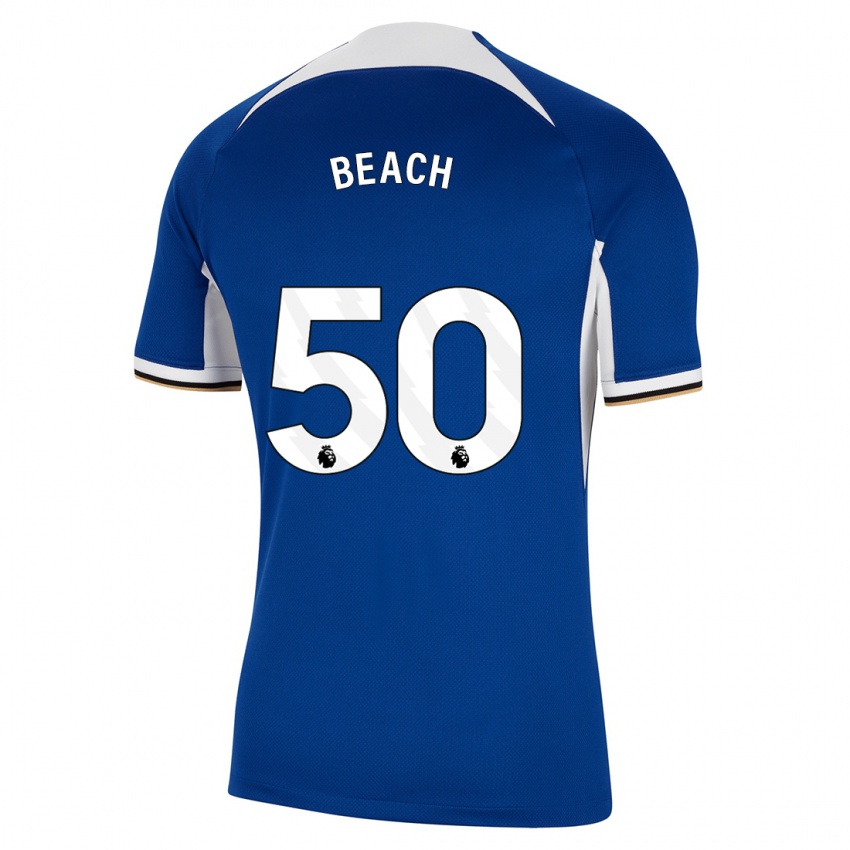 Lapset Eddie Beach #50 Sininen Kotipaita 2023/24 Lyhythihainen Paita T-Paita