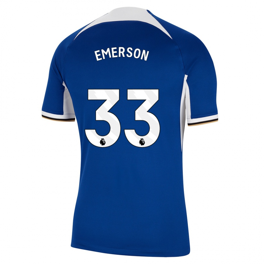 Lapset Emerson #33 Sininen Kotipaita 2023/24 Lyhythihainen Paita T-Paita