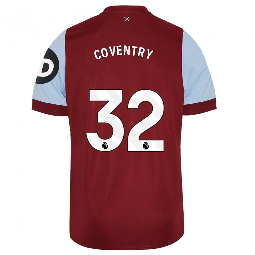 Lapset Conor Coventry #32 Kastanjanruskea Kotipaita 2023/24 Lyhythihainen Paita T-Paita