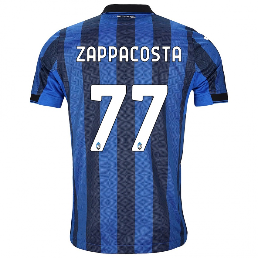 Lapset Davide Zappacosta #77 Musta Sininen Kotipaita 2023/24 Lyhythihainen Paita T-Paita