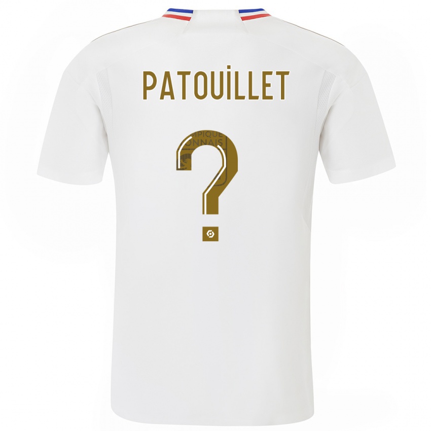 Lapset Mathieu Patouillet #0 Valkoinen Kotipaita 2023/24 Lyhythihainen Paita T-Paita