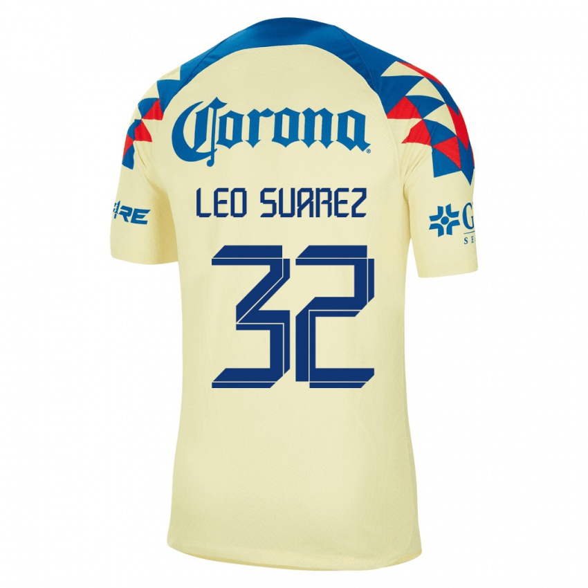 Lapset Leo Suarez #32 Keltainen Kotipaita 2023/24 Lyhythihainen Paita T-Paita