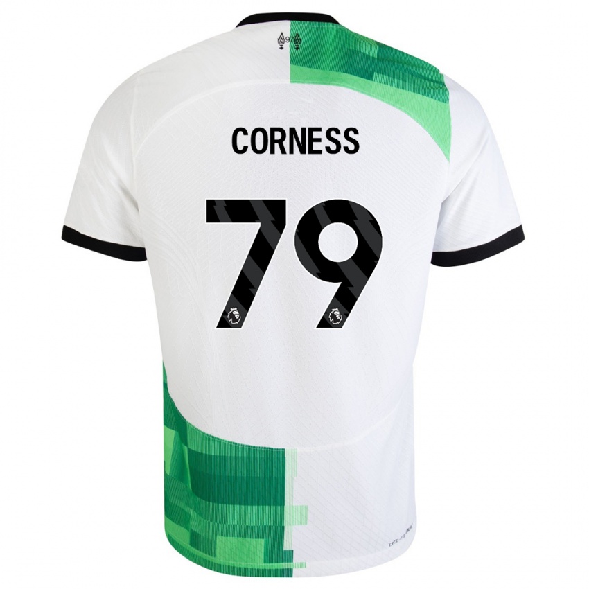 Lapset Dominic Corness #79 Valkoinen Vihreä Vieraspaita 2023/24 Lyhythihainen Paita T-Paita