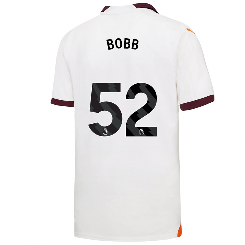 Lapset Oscar Bobb #52 Valkoinen Vieraspaita 2023/24 Lyhythihainen Paita T-Paita