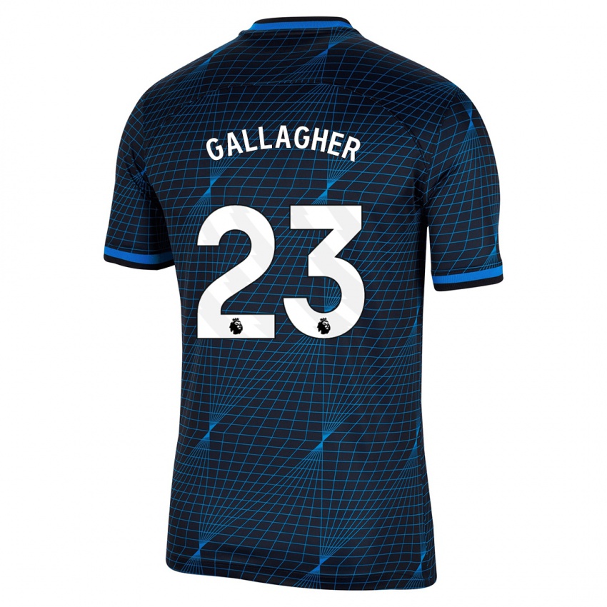 Lapset Conor Gallagher #23 Tummansininen Vieraspaita 2023/24 Lyhythihainen Paita T-Paita