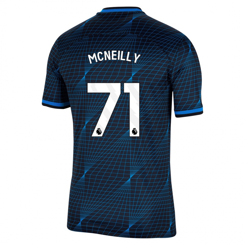 Lapset Donnell Mcneilly #71 Tummansininen Vieraspaita 2023/24 Lyhythihainen Paita T-Paita