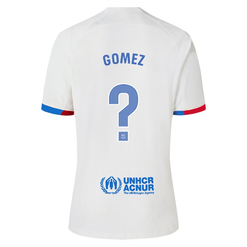 Lapset Antonio Gomez #0 Valkoinen Vieraspaita 2023/24 Lyhythihainen Paita T-Paita