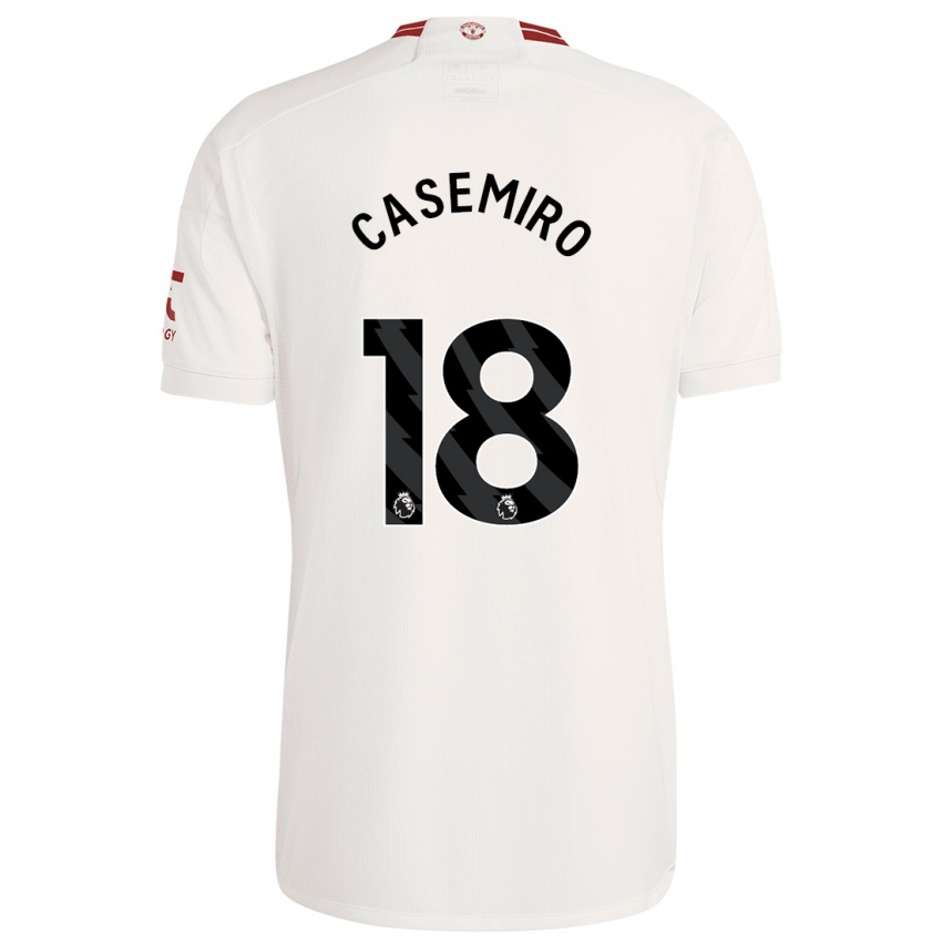 Lapset Casemiro #18 Valkoinen Kolmas Sarja 2023/24 Lyhythihainen Paita T-Paita