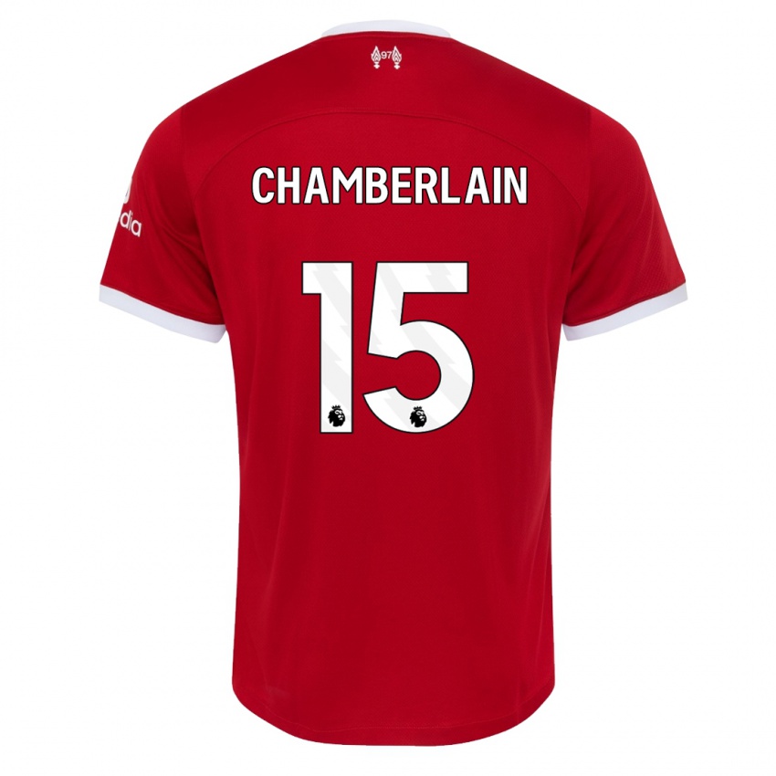 Miesten Alex Oxlade Chamberlain #15 Punainen Kotipaita 2023/24 Lyhythihainen Paita T-Paita