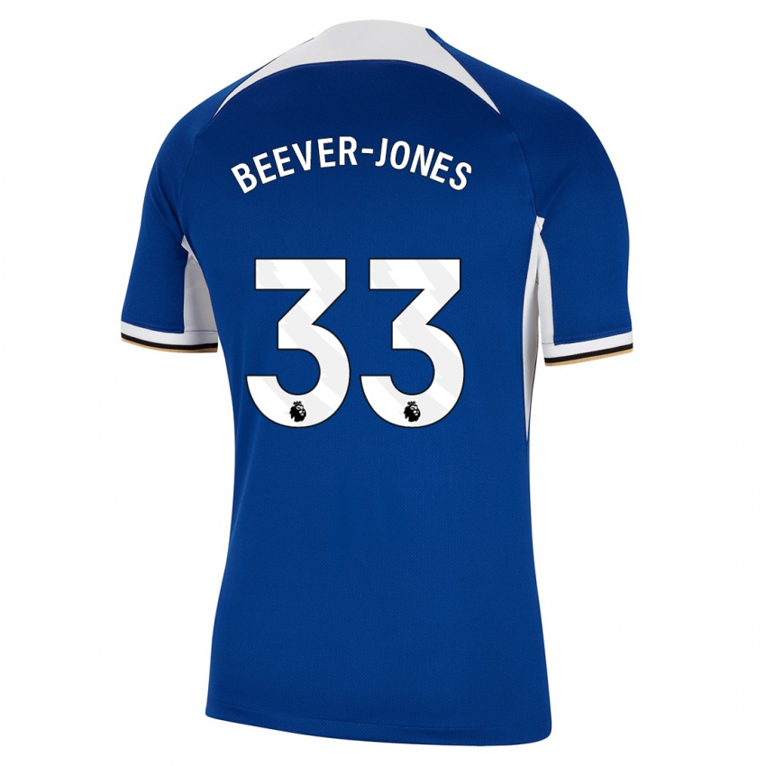 Miesten Aggie Beever-Jones #33 Sininen Kotipaita 2023/24 Lyhythihainen Paita T-Paita
